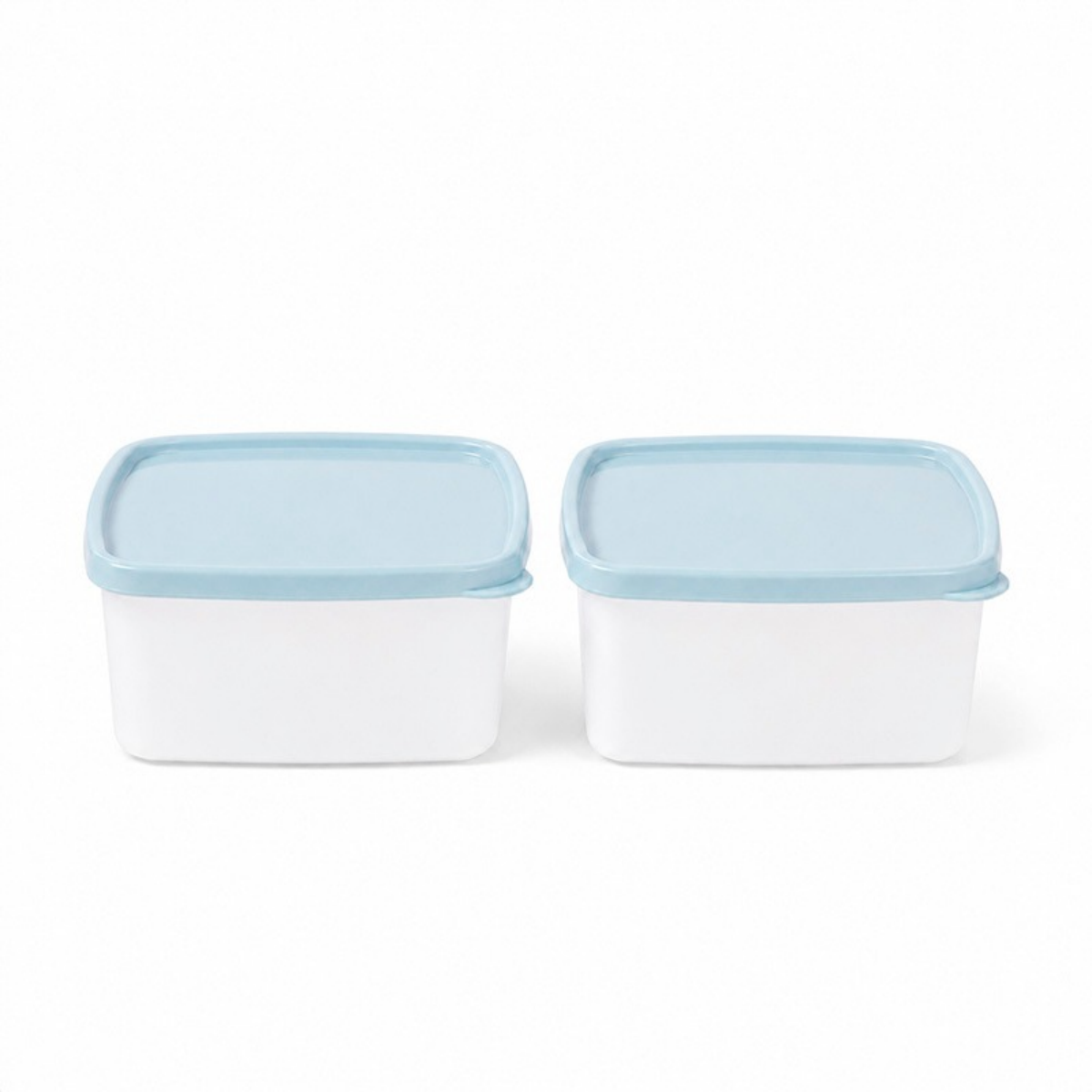 Tupperware retro hranatá dóza 470 ml tyrkysová
